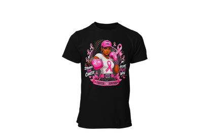 "STRONGER THAN CANCER" - BREAST CANCER AWARENESS T-SHIRT