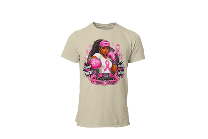 "STRONGER THAN CANCER" - BREAST CANCER AWARENESS T-SHIRT
