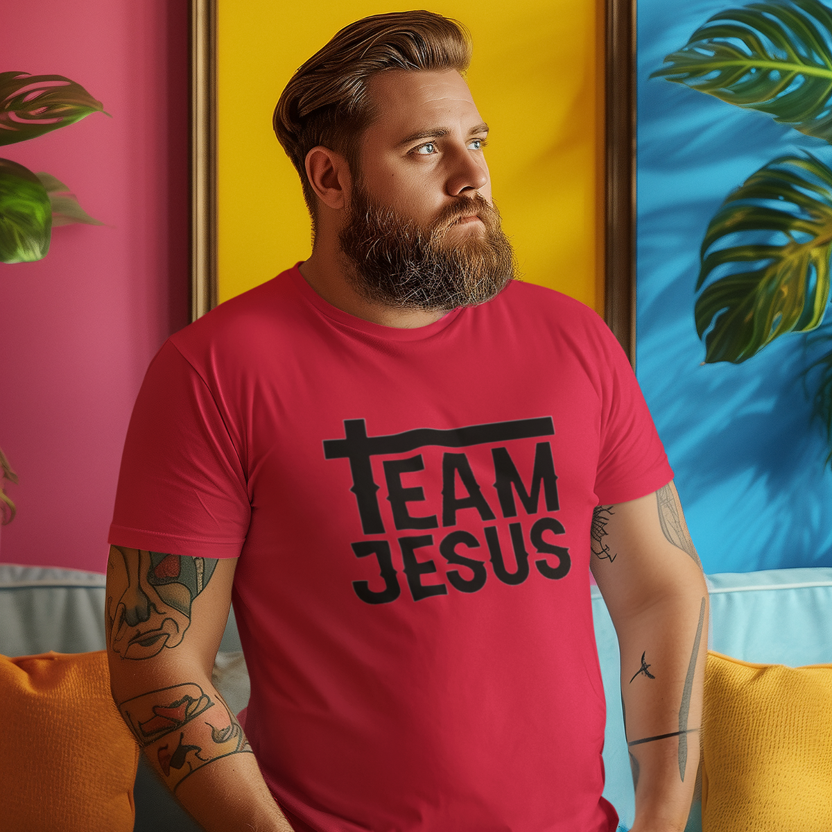 "TEAM JESUS" GRAPHIC PRINT (ORIGINAL SMALL PRINT)