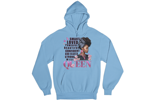 "THE ESSENSE OF A QUEEN " CUSTOM SIGNATURE HOODIE
