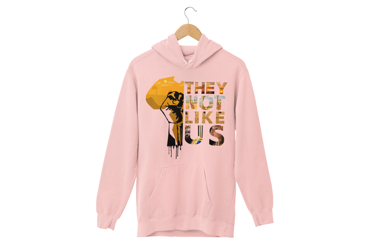 "THEY NOT LIKE US" (GOLD AFRICA) CUSTOM DESIGN GRAPHIC