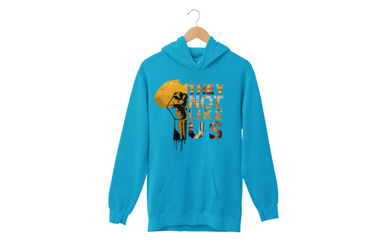 "THEY NOT LIKE US" (GOLD AFRICA) CUSTOM DESIGN GRAPHIC