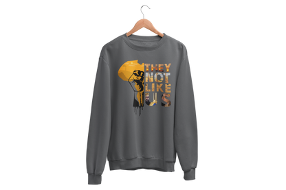 "THEY NOT LIKE US" (GOLD AFRICA) CUSTOM DESIGN GRAPHIC