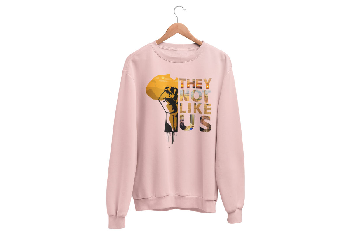 "THEY NOT LIKE US" (GOLD AFRICA) CUSTOM DESIGN GRAPHIC