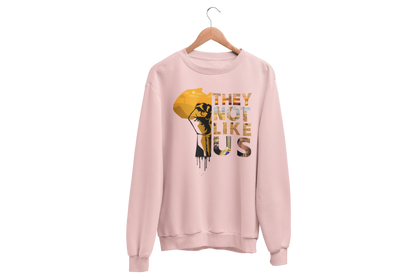 "THEY NOT LIKE US" (GOLD AFRICA) CUSTOM DESIGN GRAPHIC