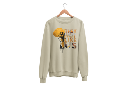 "THEY NOT LIKE US" (GOLD AFRICA) CUSTOM DESIGN GRAPHIC