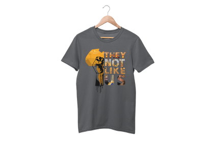 "THEY NOT LIKE US" (GOLD AFRICA) CUSTOM DESIGN GRAPHIC
