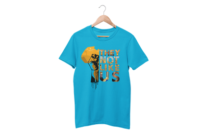 "THEY NOT LIKE US" (GOLD AFRICA) CUSTOM DESIGN GRAPHIC