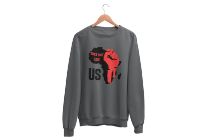 "THEY NOT LIKE US" (RED FIST AFRICA) CUSTOM DESIGN GRAPHIC