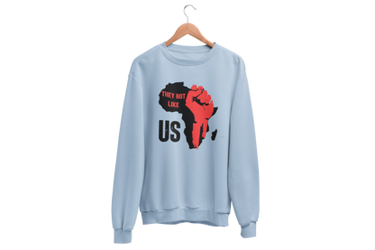 "THEY NOT LIKE US" (RED FIST AFRICA) CUSTOM DESIGN GRAPHIC