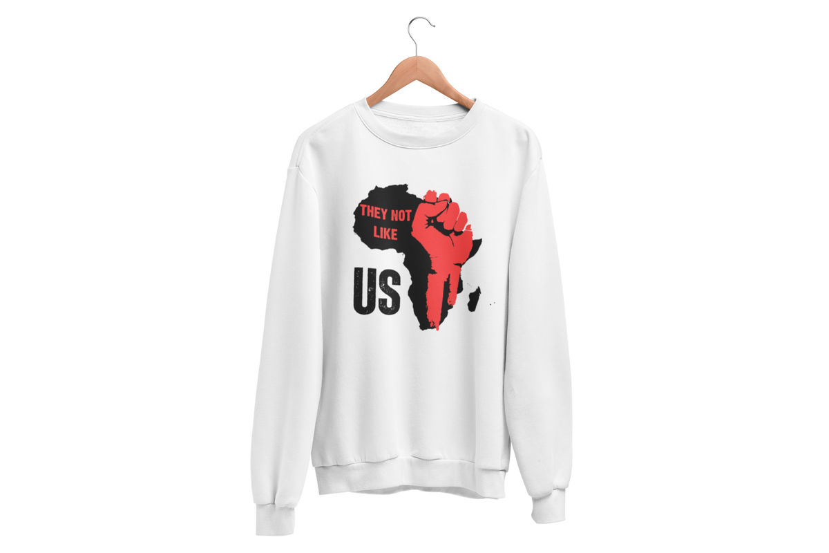 "THEY NOT LIKE US" (RED FIST AFRICA) CUSTOM DESIGN GRAPHIC