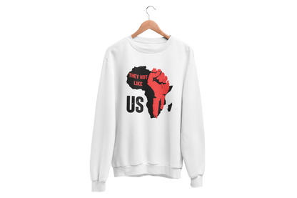 "THEY NOT LIKE US" (RED FIST AFRICA) CUSTOM DESIGN GRAPHIC