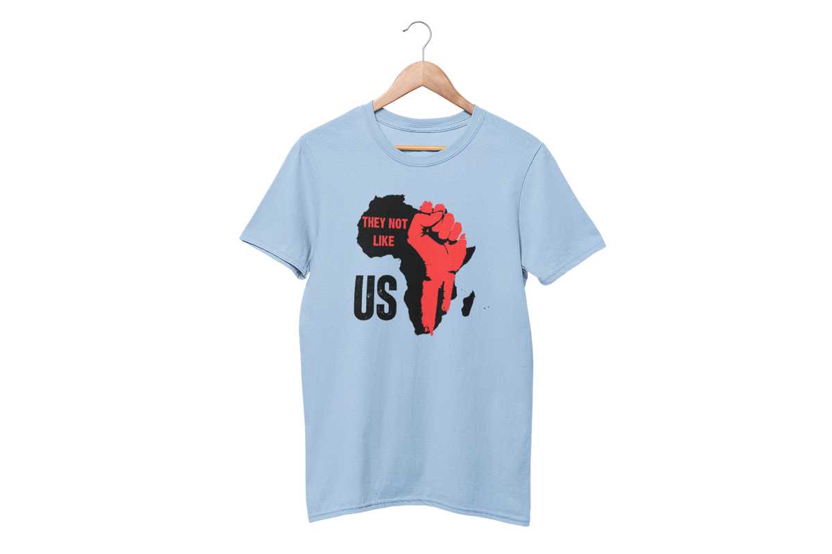 "THEY NOT LIKE US" (RED FIST AFRICA) CUSTOM DESIGN GRAPHIC