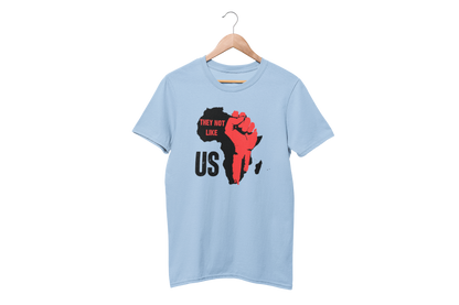 "THEY NOT LIKE US" (RED FIST AFRICA) CUSTOM DESIGN GRAPHIC