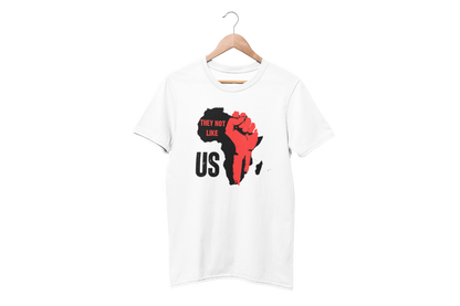 "THEY NOT LIKE US" (RED FIST AFRICA) CUSTOM DESIGN GRAPHIC