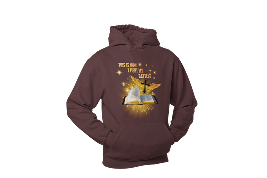 "THIS IS HOW I FIGHT MY BATTLES" CUSTOM GRAPHIC HOODIE
