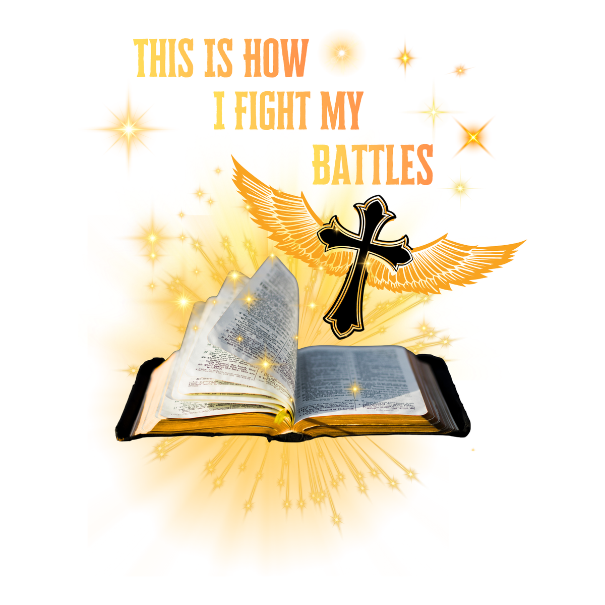 "THIS IS HOW I FIGHT MY BATTLES" CUSTOM GRAPHIC