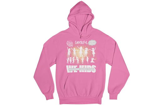 "WE KIDS PRAISE GOD TOO" CUSTOM GRAPHIC HOODIE (WHITE PRINT)