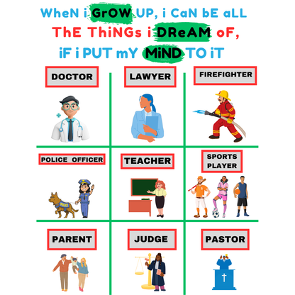 "WHEN I GROW UP" CUSTOM GRAPHIC DESIGN