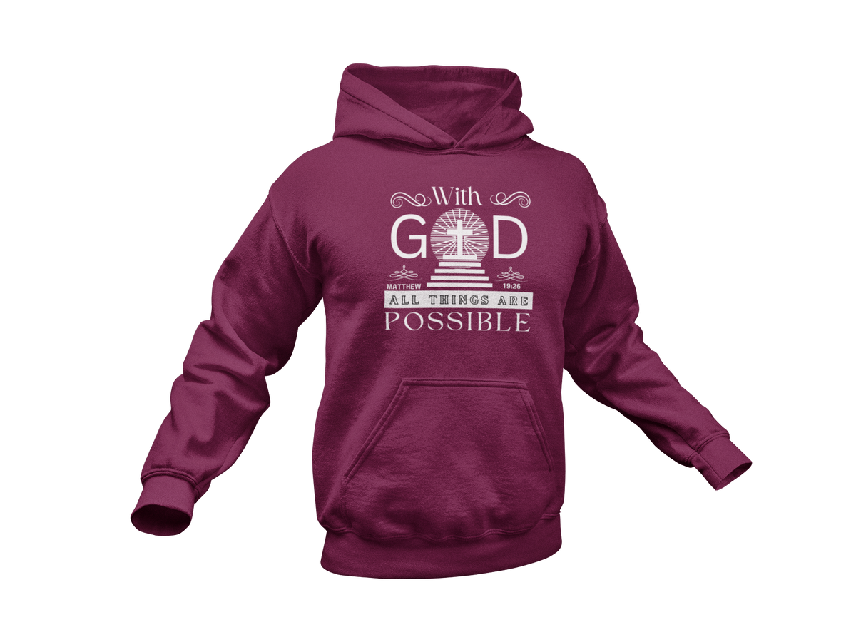 WITH GOD ALL THINGS ARE POSSIBLE - MATTHEW 19:26" SIGNATURE CUSTOM DESIGN