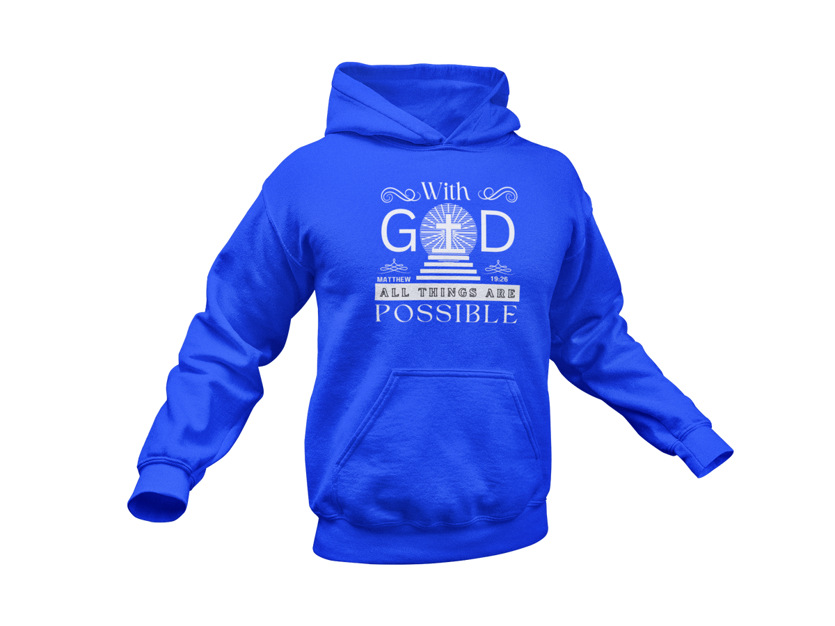 WITH GOD ALL THINGS ARE POSSIBLE - MATTHEW 19:26" SIGNATURE CUSTOM DESIGN